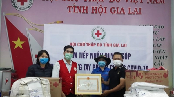 Gia Lai: Hội Chữ thập đỏ tỉnh tiếp nhận trên 66 ngàn khẩu trang