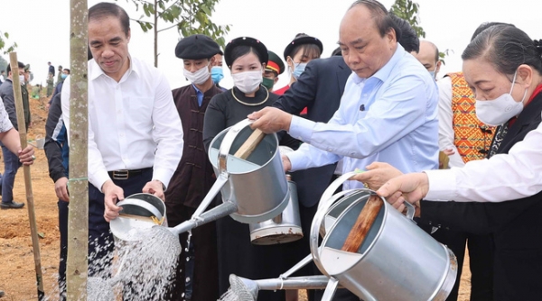 Thủ tướng Nguyễn Xuân Phúc kêu gọi phát động chương trình trồng 1 tỷ cây xanh "Vì một Việt Nam xanh"