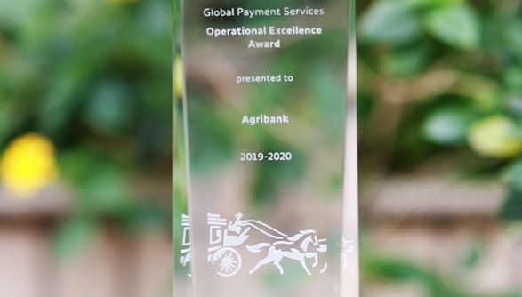 Agribank nhận giải Chất lượng thanh toán quốc tế xuất sắc trong 2 năm liên tiếp 2019-2020
