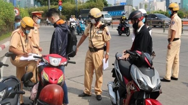 Trong ngày ra quân (15/3), Cảnh sát giao thông phát hiện, xử lý 7.388 trường hợp vi phạm