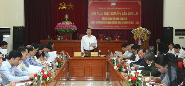 Ủy ban MTTQ tỉnh Vĩnh Phúc tổ chức Hội nghị hiệp thương lần thứ hai