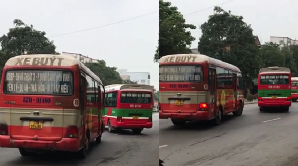 Nghệ An: Xe buýt Khanh Quỳnh “làm xiếc” trên Quốc lộ 1A, người đi đường một phen khiếp vía