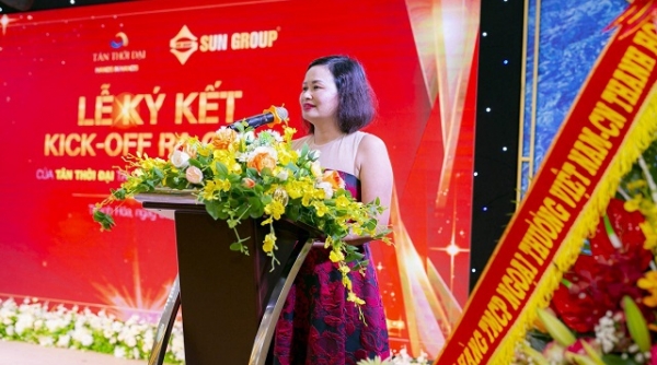 Lễ ký kết hợp tác và Kick-off Sale của Tân Thời Đại tại siêu dự án Sun Group – Sầm Sơn