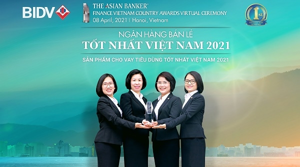 BIDV nhận Giải Ngân hàng bán lẻ tốt nhất Việt Nam lần thứ 6