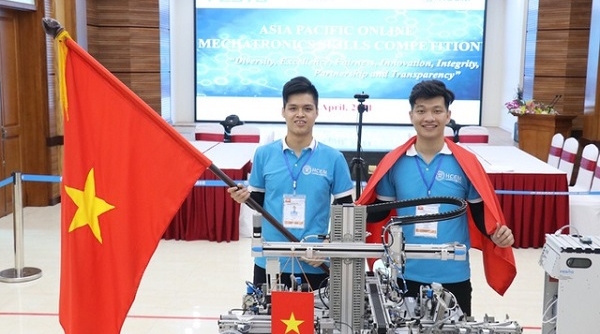 Sinh viên Việt Nam giành huy chương Vàng cuộc thi Kỹ năng nghề Cơ điện tử online Châu Á- Thái Bình Dương