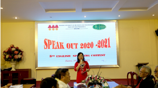 Tổ chức cuộc thi sinh viên nói tiếng Anh giỏi lần thứ 5 'Speak out 2020 – 2021'