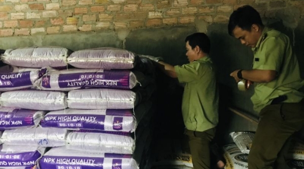 Gia Lai: Phát hiện gần 10 tấn phân bón nhập khẩu không ghi nơi sản xuất