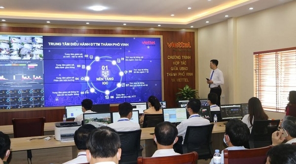 TP. Vinh (Nghệ An) khai trương Trung tâm điều hành đô thị thông minh