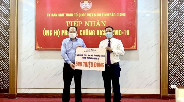 Kosy Group ủng hộ 500 triệu đồng cùng Bắc Giang phòng, chống dịch Covid-19