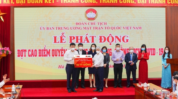 MSB và TNG Holdings Việt Nam ủng hộ 30 tỷ đồng cho Quỹ phòng chống Covid-19