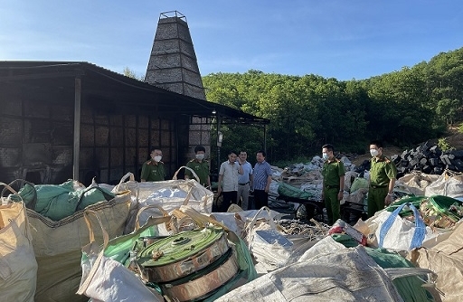 Phát hiện cơ sở tái chế trái phép khoảng 50 tấn chất thải điện tử tại Thạch Thành, Thanh Hóa