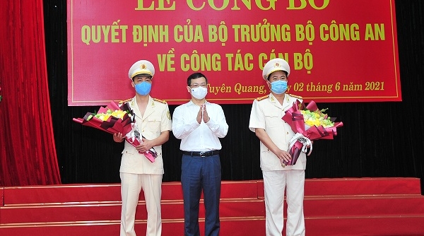 Tuyên Quang: Bổ nhiệm 2 Phó Giám đốc Công an tỉnh