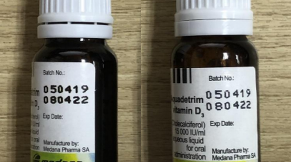 Cảnh báo phát hiện đầu mối buôn bán thuốc aquadetrim vitamin D3 nghi là giả