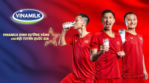 Vinamilk dinh dưỡng vàng cho Đội tuyển Việt Nam tại Vòng Loại World Cup 2022