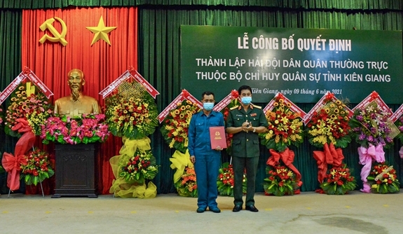Kiên Giang: Thành lập Hải đội Dân quân thường trực bảo vệ chủ quyền biển đảo trong tình hình mới