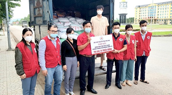 Phú Thọ: Hỗ trợ Nhân dân Bắc Giang chống dịch COVID-19