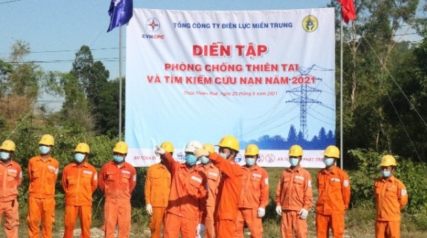 PC Thừa Thiên Huế: Tổ chức diễn tập xử lý sự cố, phòng chống thiên tại và tìm kiếm cứu nạn năm 2021