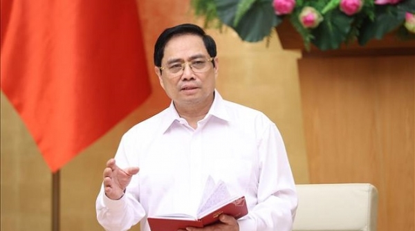 Thủ tướng Phạm Minh Chính chủ trì họp trực tuyến với 8 tỉnh, thành phố phía Nam