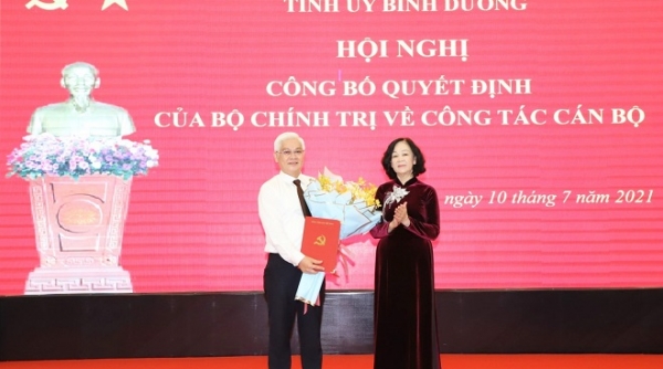 Ông Nguyễn Văn Lợi giữ chức vụ Bí thư Tỉnh ủy Bình Dương