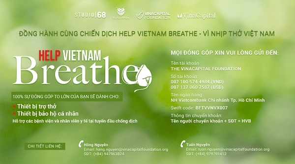VinaCapital Foundation triển khai chương trình “Help Vietnam Breathe - Vì Nhịp thở Việt Nam”
