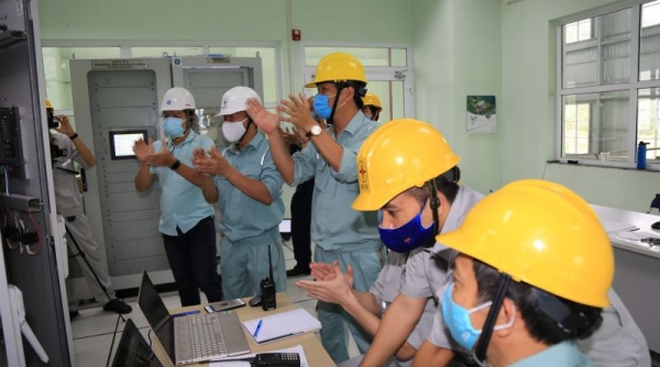 Tổ máy H5 Dự án mở rộng Nhà máy thủy điện Đa Nhim chính thức hoà lưới điện Quốc gia