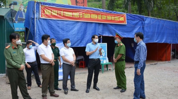 Lào Cai: Chủ tịch UBND tỉnh kiểm tra phòng, chống dịch tại huyện Bảo Thắng và Bảo Yên