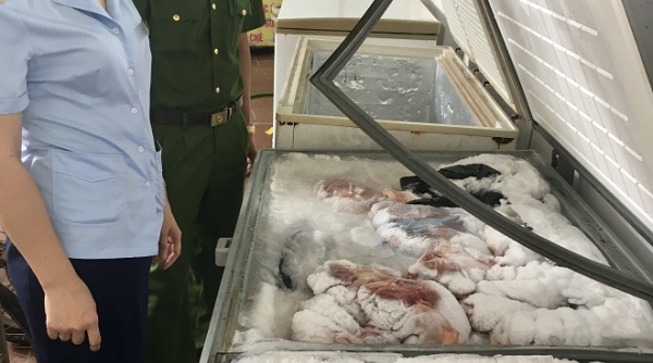 Thái Nguyên: Phát hiện 1 tấn thịt lợn ôi thiu chuẩn bị đi tiêu thụ