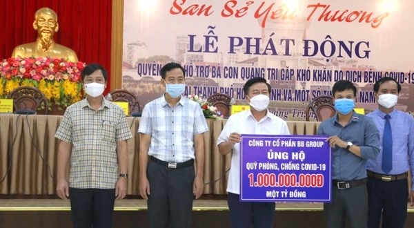Quảng Trị: Chuyển tiền hỗ trợ 15.000 người Quảng Trị tại TP.Hồ Chí Minh và các tỉnh phía Nam