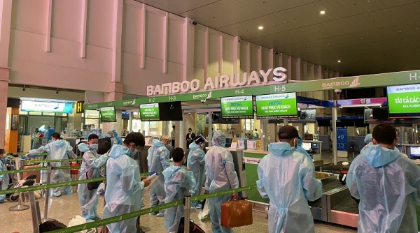 Bamboo Airways hỗ trợ chở gần 200 công dân Thanh Hoá từ TP. Hồ Chí Minh về quê