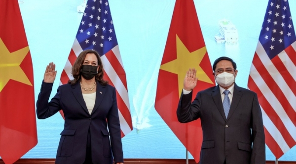 Thủ tướng Chính phủ Phạm Minh Chính tiếp Phó Tổng thống Mỹ Kamala Harris