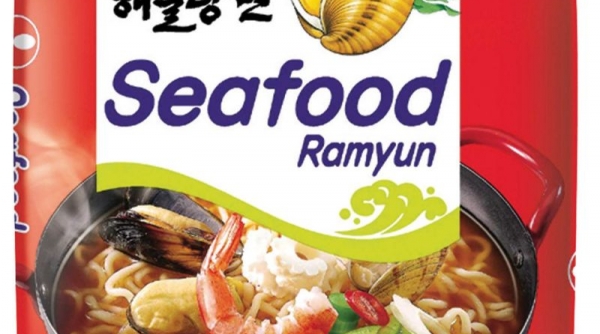 Mì ăn liền Nongshim Hàn Quốc bị thu hồi do nồng độ chất cấm vượt mức