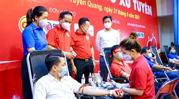 Tuyên Quang: Gần 1.000 người tham gia Ngày hội hiến máu "Giọt hồng xứ Tuyên"