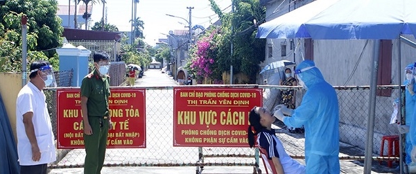Bộ Y tế đề nghị tỉnh Nam Định điều tra dịch tễ ổ dịch COVID-19 ở huyện Hải Hậu