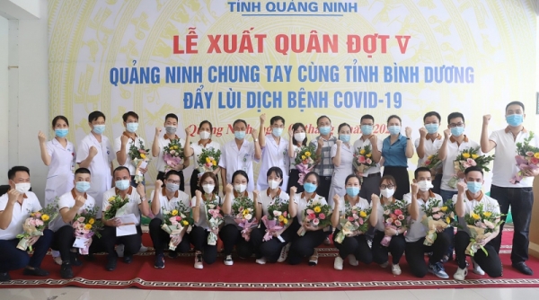 Quảng Ninh: 20 y, bác sĩ tiếp tục lên đường hỗ trợ Bình Dương chống dịch