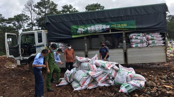 Lâm Đồng: Tiêu hủy phân bón không đủ điều kiện lưu thông trên thị trường