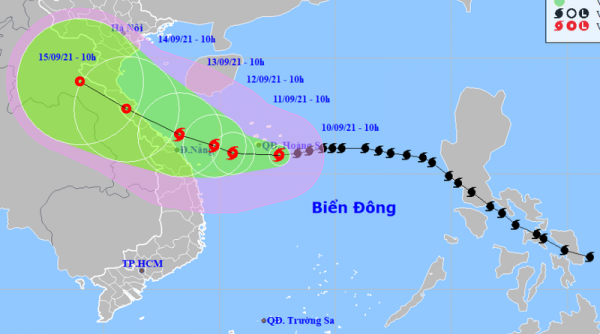 Từ tối nay (10/9), khu vực ven biển Quảng Trị đến Quảng Ngãi sẽ có mưa to