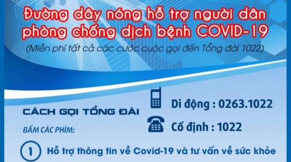 Lâm Đồng: Ra mắt Tổng đài đường dây nóng 1022 phục vụ cung cấp thông tin về phòng, chống dịch Covid-19