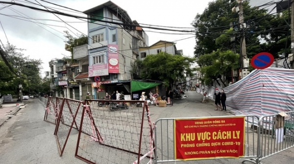 Hà Nội: Thiết lập vùng cách ly y tế tại phường Thổ Quan với hơn 1.300 nhân khẩu