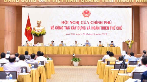 Thủ tướng Phạm Minh Chính chủ trì Hội nghị toàn quốc về xây dựng và hoàn thiện thể chế