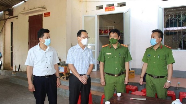 Công an huyện Văn Bàn (Lào Cai) tham gia phòng chống dịch Covid-19 trên địa bàn