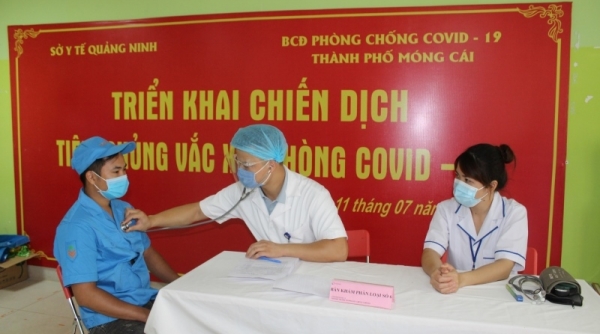 Quảng Ninh: Phấn đấu đến 20/9 hoàn thành tiêm mũi 1 cho toàn bộ người dân