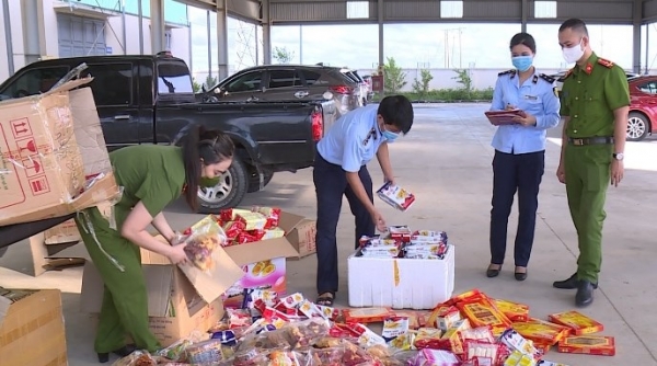 Thanh Hóa: Thu giữ gần 500 kg hàng hóa, thực phẩm đã hết hạn sử dụng