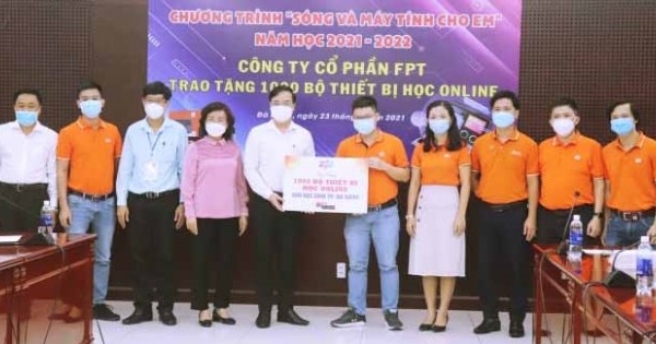 Công ty Cổ phần FPT: Tặng 1.000 thiết bị hỗ trợ học trực tuyến cho học sinh thành phố Đà Nẵng