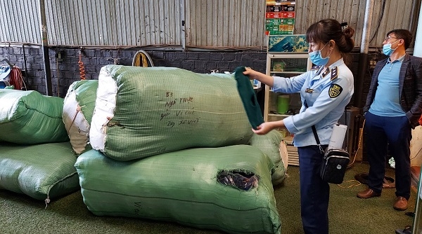 Gia Lai: Phát hiện xe “luồng xanh” vận chuyển 2.000 đôi găng tay không hóa đơn chứng từ