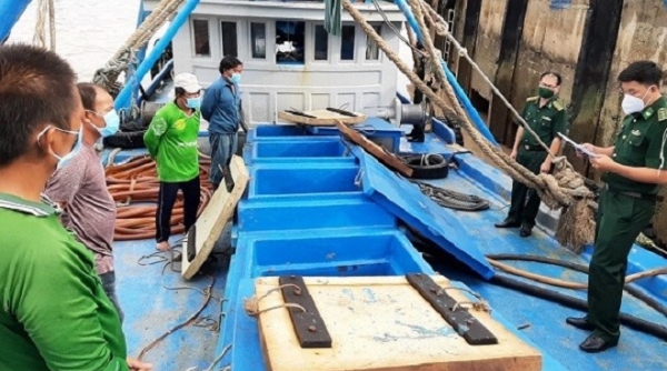 Lực lượng Biên Phòng Sóc Trăng: Bắt giữ tàu vận chuyển 40.000 lít dầu DO không rõ nguồn gốc