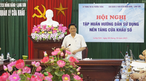 Lạng Sơn: Tổ chức Hội nghị tập huấn sử dụng nền tảng "cửa khẩu số"