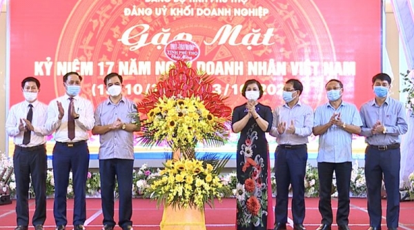 Phú Thọ gặp mặt kỷ niệm Ngày Doanh nhân Việt Nam