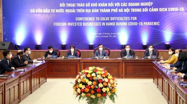 Hà Nội: Tháo gỡ khó khăn với các doanh nghiệp có vốn đầu tư nước ngoài