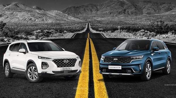 So sánh Kia Sorento 2021 và Hyundai Santa Fe 2021