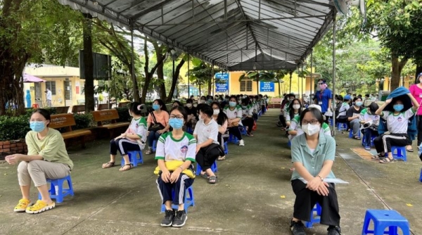 TP. Hồ Chí Minh: Tiêm vaccine Covid-19 cho trẻ từ 12-17 tuổi đợt 1 đạt 92,8%
